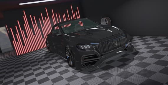 Benefactor Schwarzer Cabrio